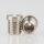 M8x1x8 mm Außengewinde Messing Seilstopper T-Nippel für Deckenhalter, vernickelt, 9x10 mm