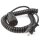 Schutzkontakt Wendel Verlängerung schwarz Spiral-Kabel Verlängerungskabel