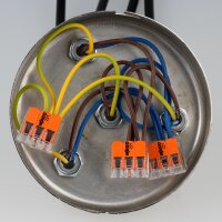Wago 221-413 Compact Verbindungsklemme 3-polig, transparent, für alle Leiterarten