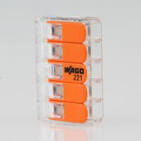 Wago 221-415 Compact Verbindungsklemme 5-polig,...