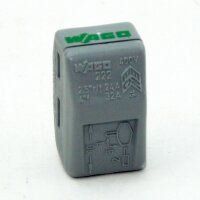Wago 222-412 Universal Verbindungsklemme 2-polig, grau, für alle Leiterarten