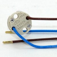 12V Niedervolt Halogen Fassung  G4-GY6,35 mit 14 cm Kabel...
