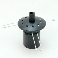 Kuppelscheibe Abschlußscheibe Kaschierung Kunststoff weiß mit Lochmuster Durchmesser 62x7mm