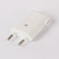 Eurostecker weiß 250V/6A mit seitlicher...