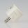 zwei Erdleitersystem Schutzkontakt-Stecker Winkelstecker weiß 250V/16A