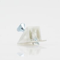 Häfele Rückwandverbinder Rückwandhalter 15x10 mm silberfarben mit Schraube