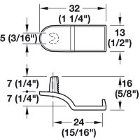 Häfele Rückwandverbinder Rückwandhalter Ixconnect RPC D 5/24 grau