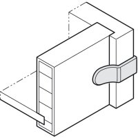 Häfele Rückwandverbinder Rückwandhalter Ixconnect RPC D 5/24 grau