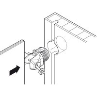 Häfele Rückwandverbinder Rückwandhalter Ixconnect RPC S 15/25 Kunststoff weiß