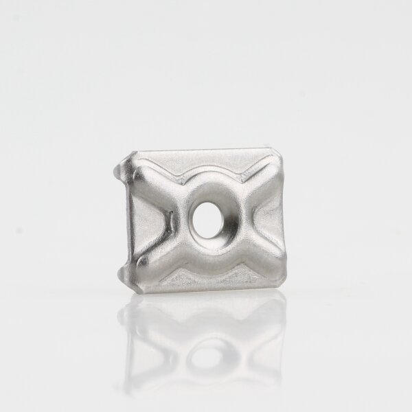 Häfele Rückwandklammer Rückwandhalter zum Schrauben an die Rückwand 19.6x14mm Stahl