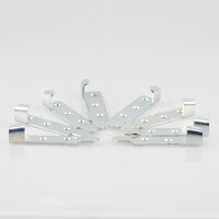 Häfele Möbel Bettverbinder 95x23x21mm Stahl 4 Schließteile (2 Linke und 2 Rechte)