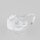 Häfele Spiegelhalter oval Kunststoff transparent 19x10.5mm  für rahmenlose Spiegel