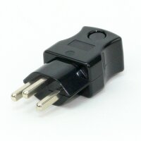 Schutzkontakt-Stecker Schweiz schwarz – 250V/16A...