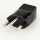 Schutzkontakt-Stecker Schweiz schwarz – 250V/10A – mit Schraubkontakten und Zugentlastung
