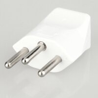 Schutzkontakt-Stecker Schweiz weiß – 250V/10A...