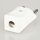 Schutzkontakt-Stecker Schweiz weiß – 250V/10A – mit Schraubkontakten und Zugentlastung