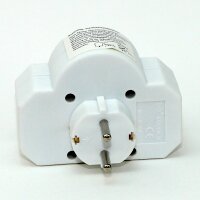 Steckdosenadapter weiß mit Schalter – 2x...