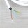 Textilkabel Anschlussleitung Zuleitung 2-5m weiss mit Schutzkontakt-Winkelstecker