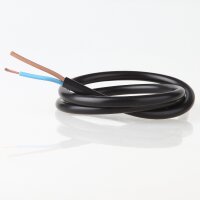 PVC-Lampenkabel schwarz 2-adrig 2x0,75 mm² H03VV-F...