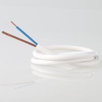 PVC-Lampenkabel weiß 2-adrig 2x0,75 mm²...