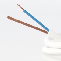PVC-Lampenkabel weiß 2-adrig 2x0,75 mm²...