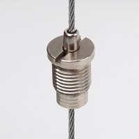 M10x1x8 mm Außengewinde Messing Seilstopper mit...
