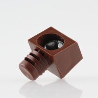 Häfele Korpusverbinder Wandverbinder mit Schraube 14x16 mm Kunststoff braun