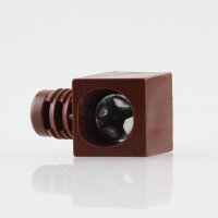 Häfele Korpusverbinder Wandverbinder mit Schraube 14x16 mm Kunststoff braun