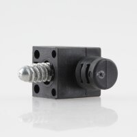 Häfele Korpusverbinder Wandverbinder mit Schraube 14x16 mm Kunststoff schwarz