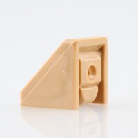Häfele Eckverbinder Wandverbinder mit Abdeckkappe 18x20 mm Kunststoff beige