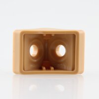 Häfele Eckverbinder Wandverbinder mit Abdeckkappe 18x20 mm Kunststoff beige