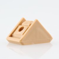 Häfele Eckverbinder Wandverbinder mit Abdeckkappe 18x20 mm Kunststoff beige