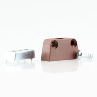 Häfele Korpusverbinder Wandverbinder zum Schrauben 37x15 mm braun