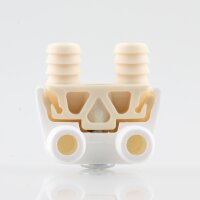 Häfele Korpusverbinder Wandverbinder zum Schrauben 28x22 mm weiß/beige