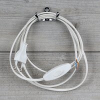 Lampen-Anschlussleitung 2-adrig Weiß – 2 m...