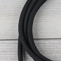 Textilkabel Lampenpendel 1-5m schwarz mit E27 Fassung Kunststoff schwarz