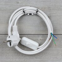 Lampen-Anschlussleitung 3-adrig Weiß – 2 m...