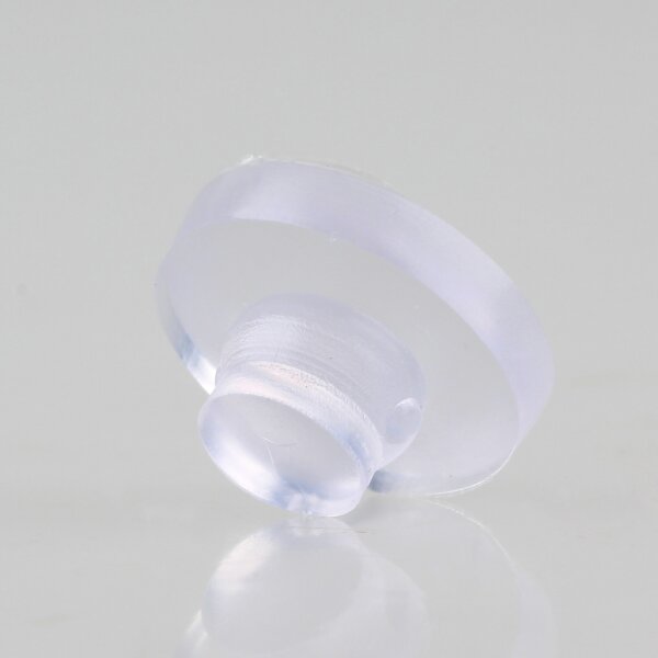 Schutzpuffer Gumminoppen Bodenträger für Holz, Glasböden oder Glasplatten 16mm Kunststoff transparent
