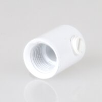 M10x1 Klemmnippel Zugentlastung aus Metall Weiß mit...