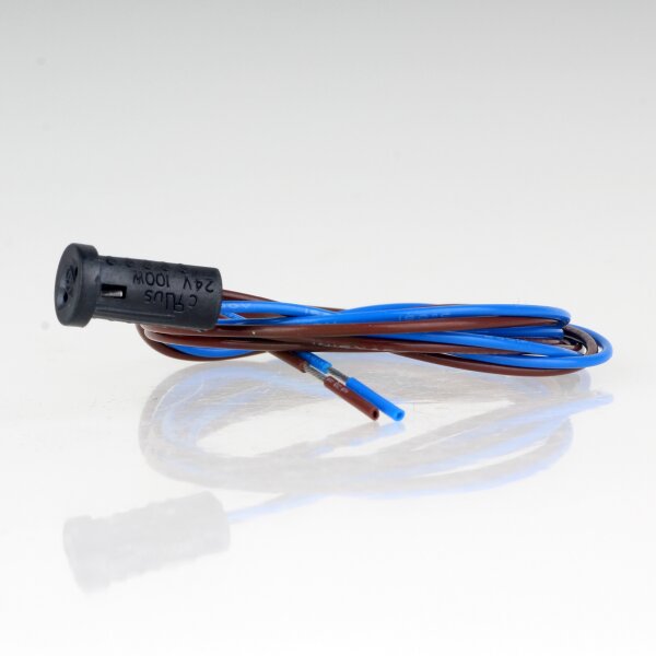 G4 Steck-Lampenfassung VDE-konform, 12/24V DC, 100W, 60 cm Anschlusskabel