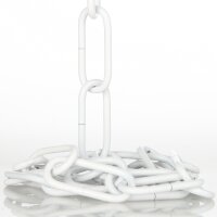 Lampen Metall-Kette 3,8 mm 20x47 | Weiß lackiert |...