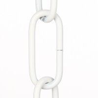 Lampen Metall-Kette 3,8 mm 20x47 | Weiß lackiert |...