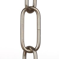 Lampen Metall-Kette 3,8 mm 20x47 | Vernickelt | Zum...