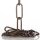 Lampen Metall-Kette 3,8 mm 20x47 | Antik Fumé | Zum Aufhängen schwerer Lampen & Kronleuchter | Belastbar bis 18 kg - Meterware