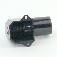 E14 Möbel-Einbau-Winkel-Lampenfassung Schwarz – Kunststoff, 250V/2A
