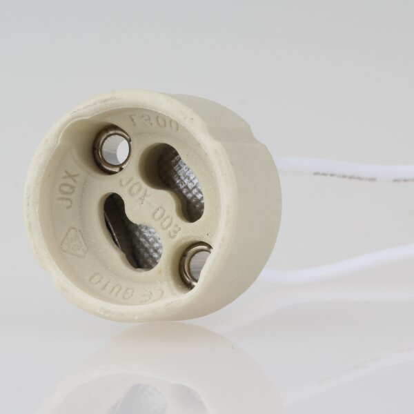 GU10 Halogen-Keramik-Lampenfassung mit 15 cm Silikonleitung 2A/250V maximal 100W