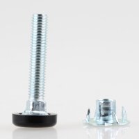 Häfele Verstellschraube M8 mit Einschlagmutter 52 mm, 300 kg Tragkraft