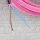 Textilkabel Anschlussleitung Zuleitung 1-5m pink mit Euro-Flachstecker