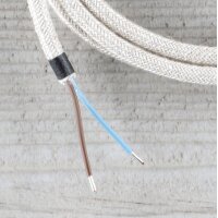 Textilkabel Anschlussleitung Zuleitung 1-5m kiesel mit...