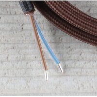 Textilkabel Anschlussleitung Zuleitung 1-5m braun mit...